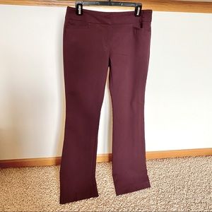 New York & Company sz 4 burgundy/dark purple pants